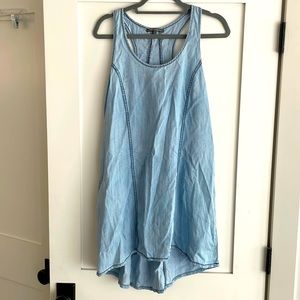 EUC Chambray Racerback Tank Dress! Sz. Small.